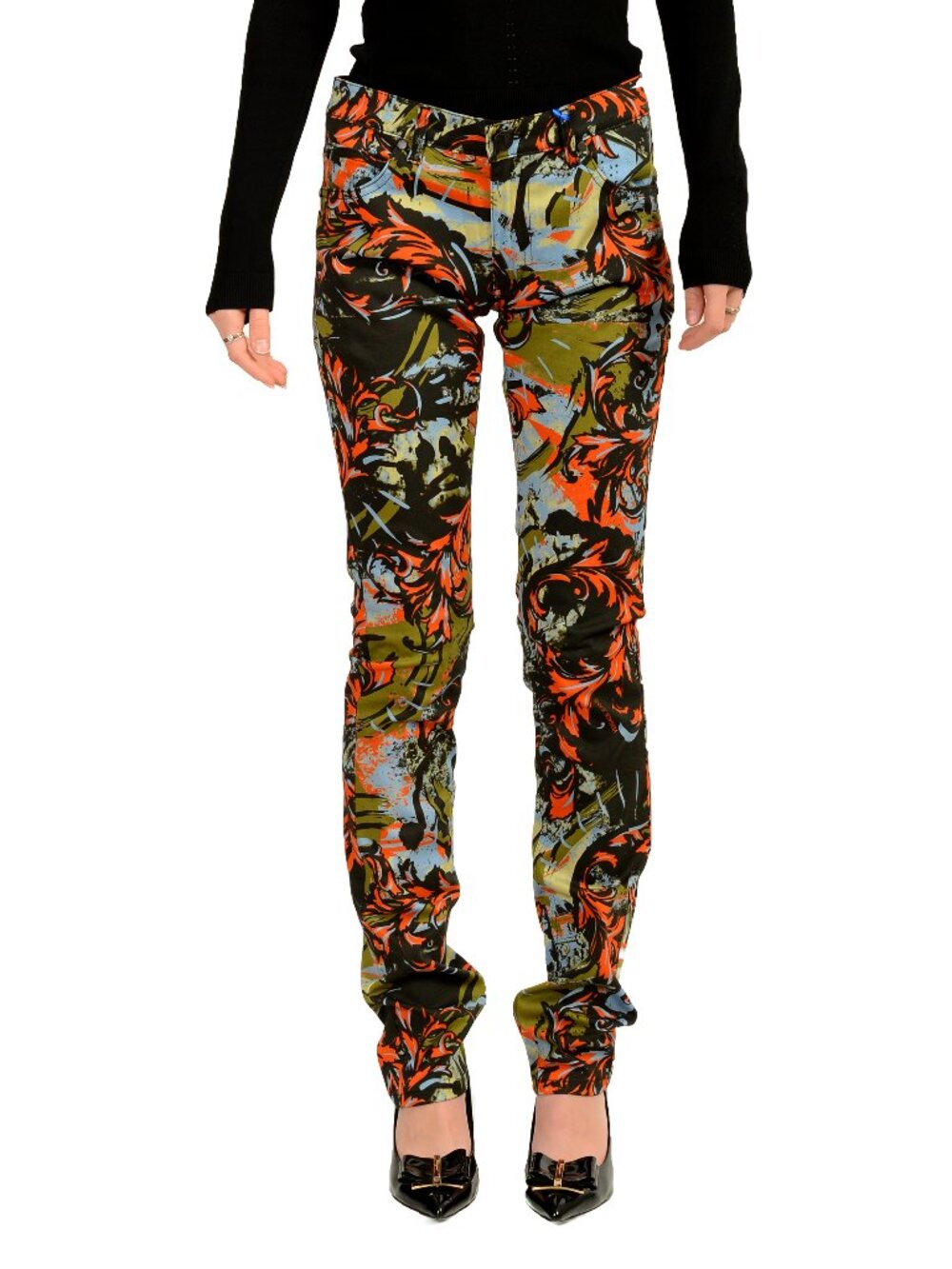 Versace Multicolor Straight Leg Jeans